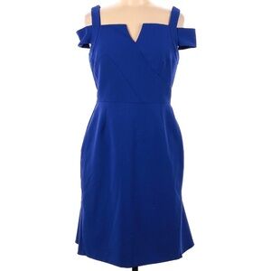 Tahari by ASL NWT Solid Cobalt Blue Dress Size 6.